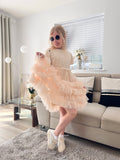 Tulle Dress - Beige