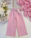 Pink Wide Leg Trousers