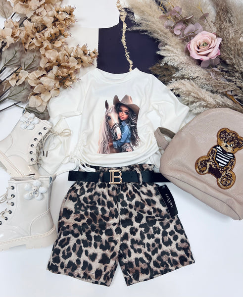 Leopard Style Shorts