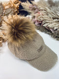 Fuzzy PomPom Hat