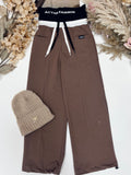 Chocolate Wide Leg Trousers