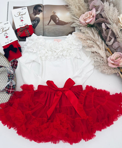 Red Tulle Skirt mylittlev