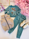 Teddy Bear Velour Tracksuit