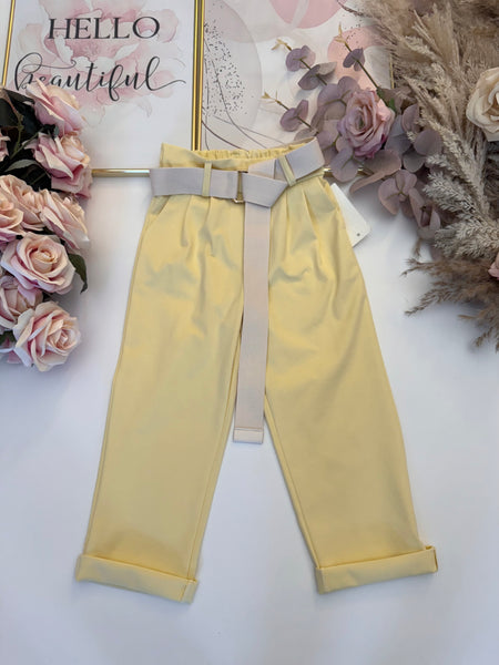 Yellow Cotton Trousers