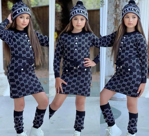 Dress with Hat and Leg Warmers