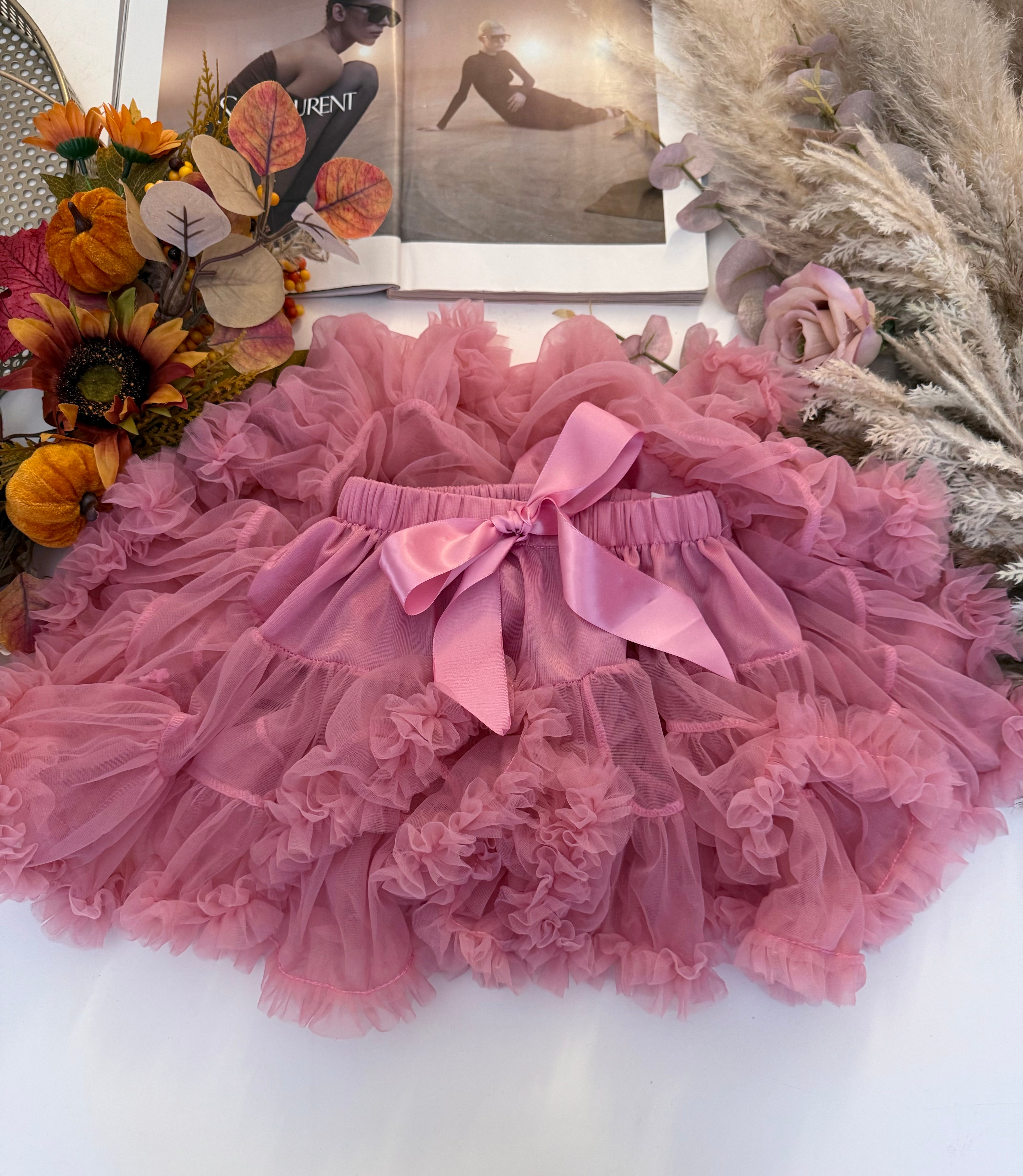 Pink tulle skirt 5t best sale