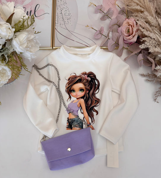 Girl top with Bag