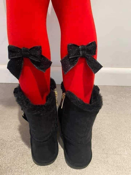 Sparkle Bow Tights